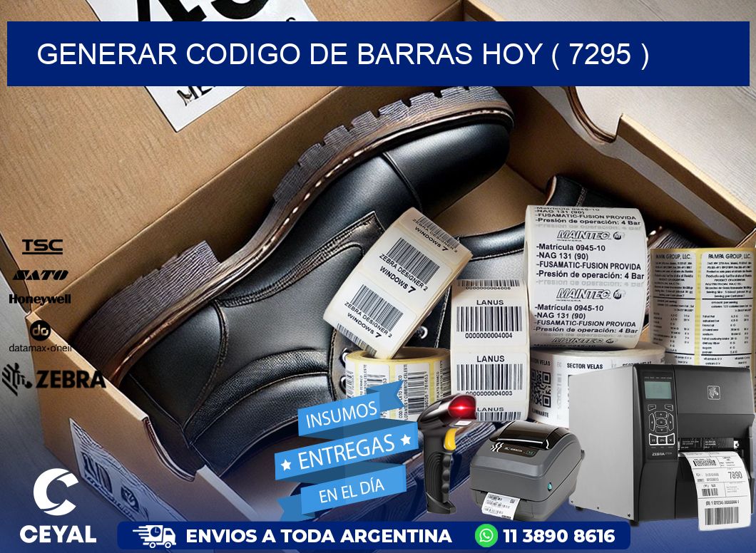 GENERAR CODIGO DE BARRAS HOY ( 7295 )