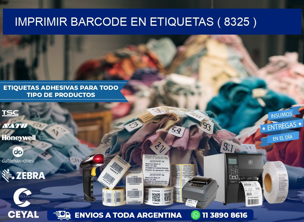 IMPRIMIR BARCODE EN ETIQUETAS ( 8325 )