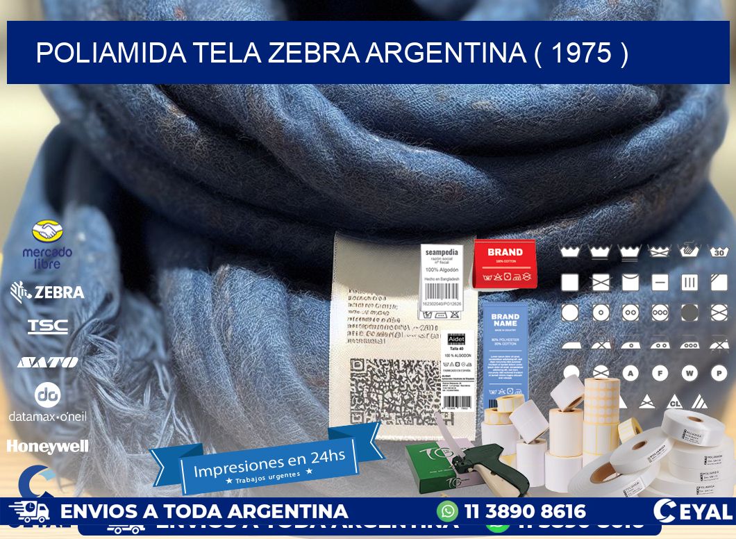 POLIAMIDA TELA ZEBRA ARGENTINA ( 1975 )