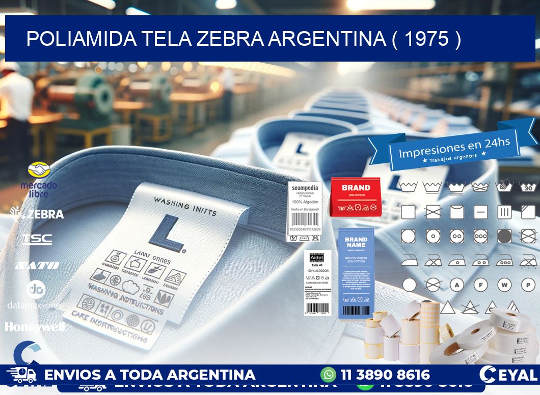 POLIAMIDA TELA ZEBRA ARGENTINA ( 1975 )