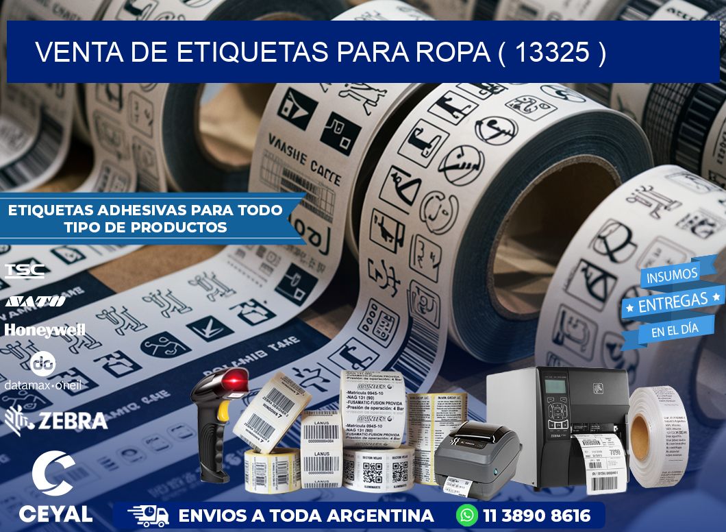 VENTA DE ETIQUETAS PARA ROPA ( 13325 )