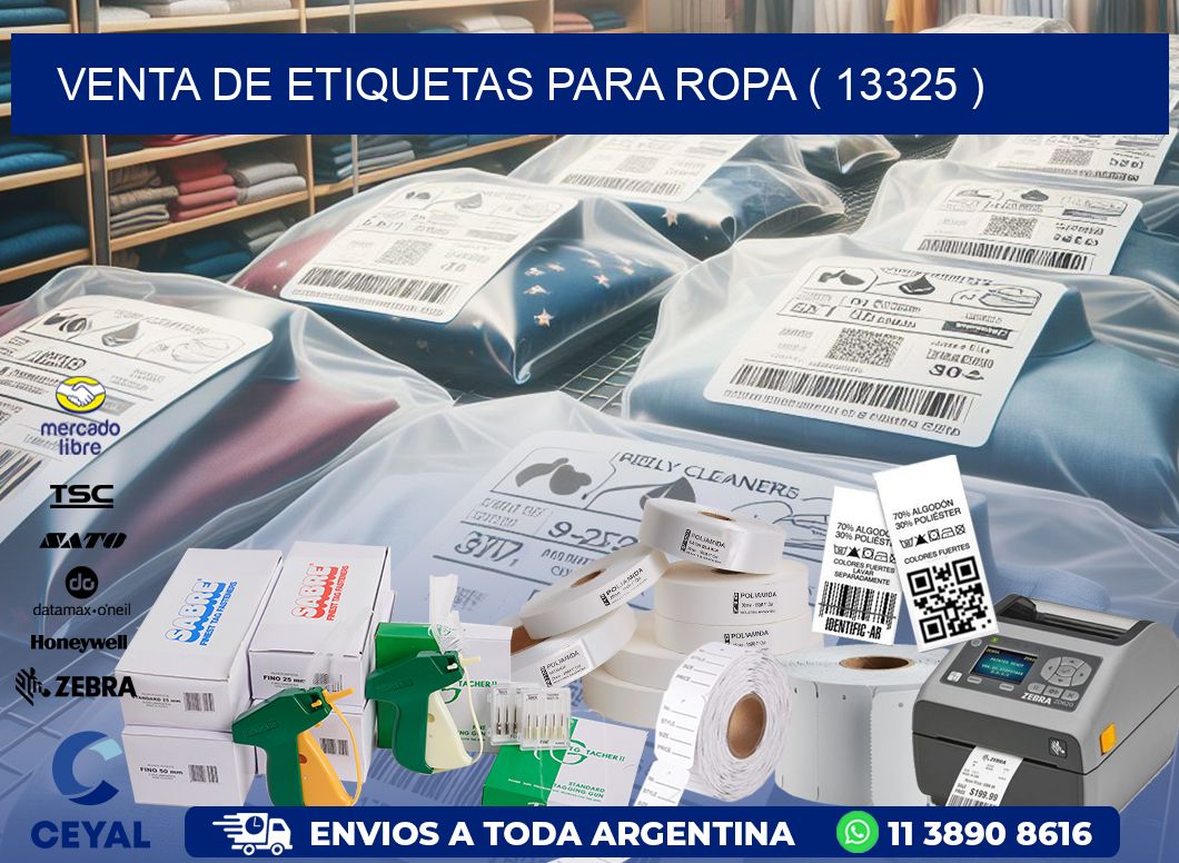 VENTA DE ETIQUETAS PARA ROPA ( 13325 )