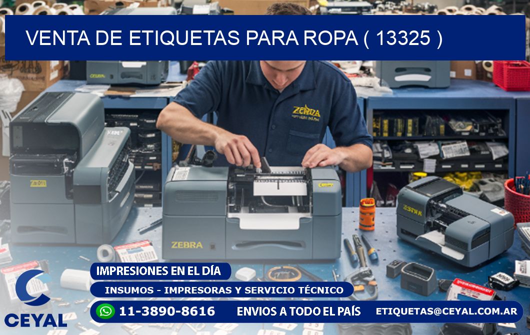 VENTA DE ETIQUETAS PARA ROPA ( 13325 )