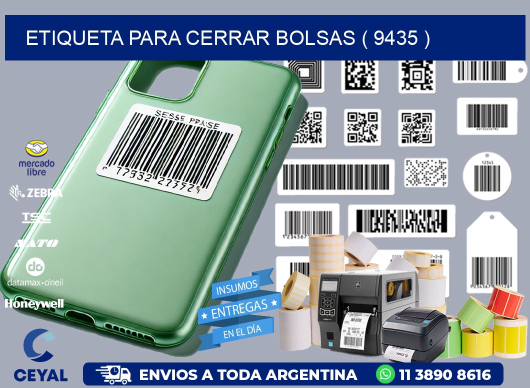 ETIQUETA PARA CERRAR BOLSAS ( 9435 )