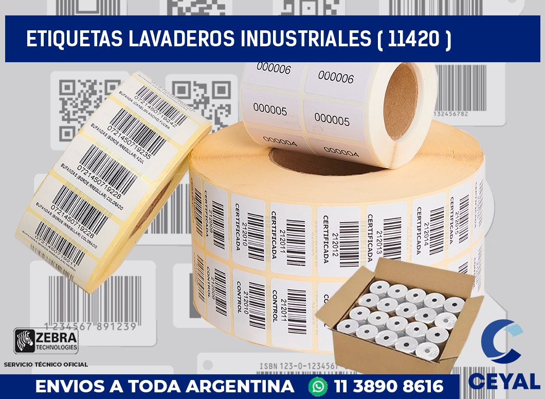 ETIQUETAS LAVADEROS INDUSTRIALES ( 11420 )