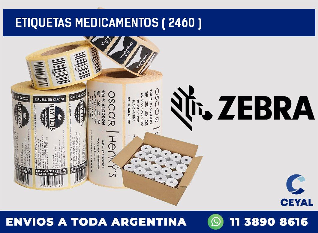 ETIQUETAS MEDICAMENTOS ( 2460 )