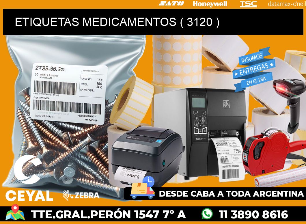 ETIQUETAS MEDICAMENTOS ( 3120 )