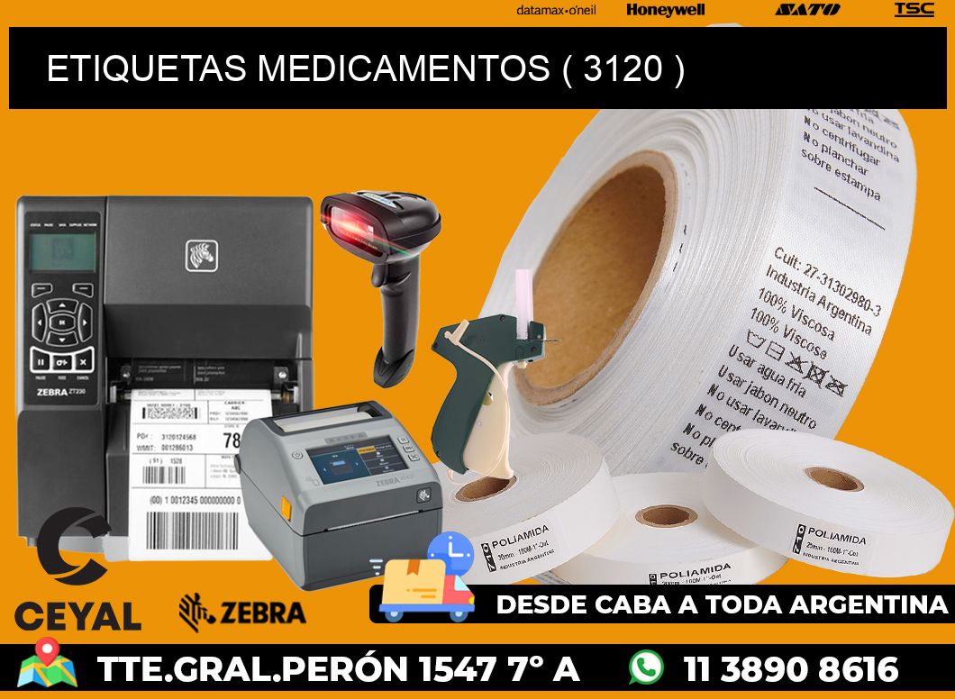 ETIQUETAS MEDICAMENTOS ( 3120 )