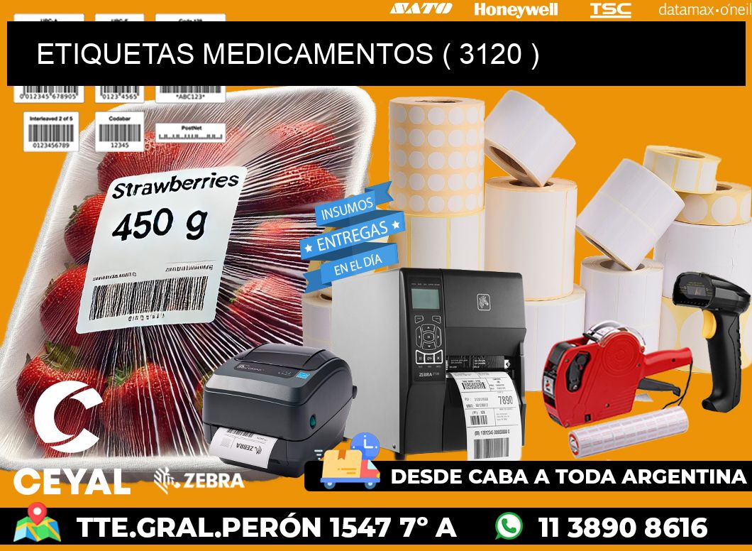 ETIQUETAS MEDICAMENTOS ( 3120 )