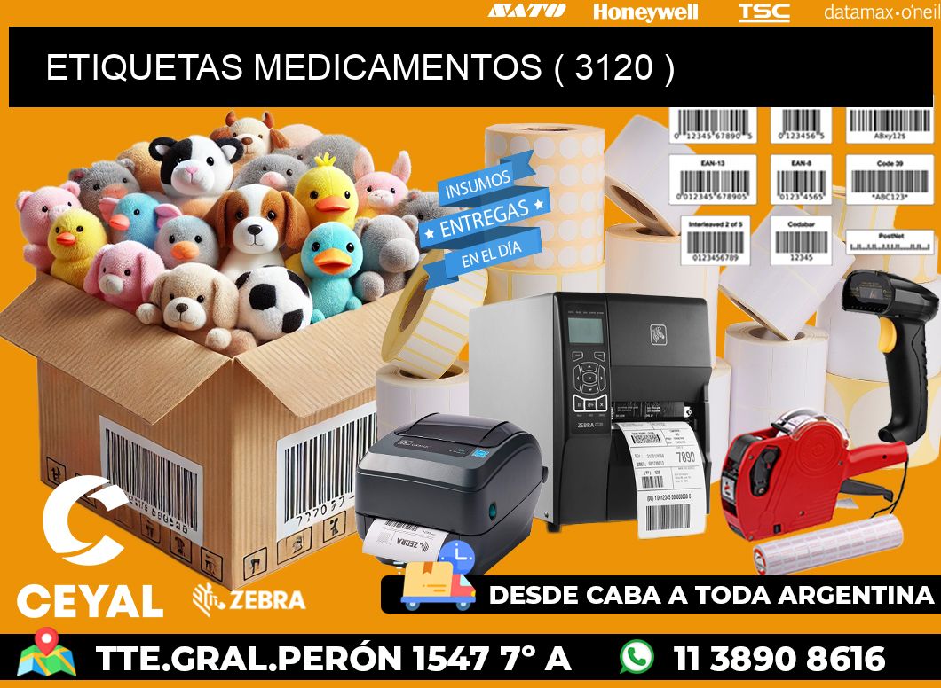 ETIQUETAS MEDICAMENTOS ( 3120 )