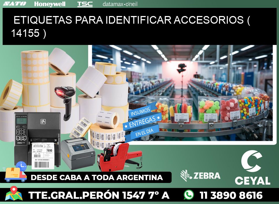 ETIQUETAS PARA IDENTIFICAR ACCESORIOS ( 14155 )