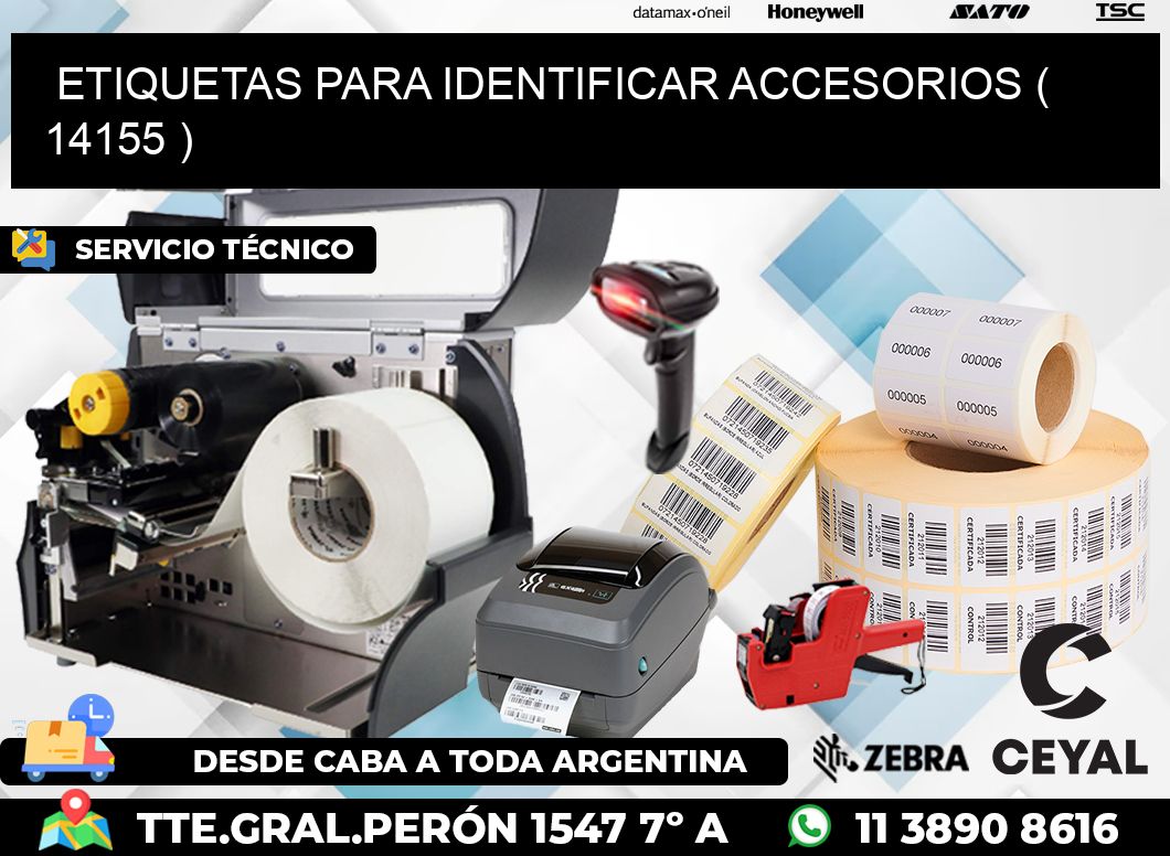 ETIQUETAS PARA IDENTIFICAR ACCESORIOS ( 14155 )