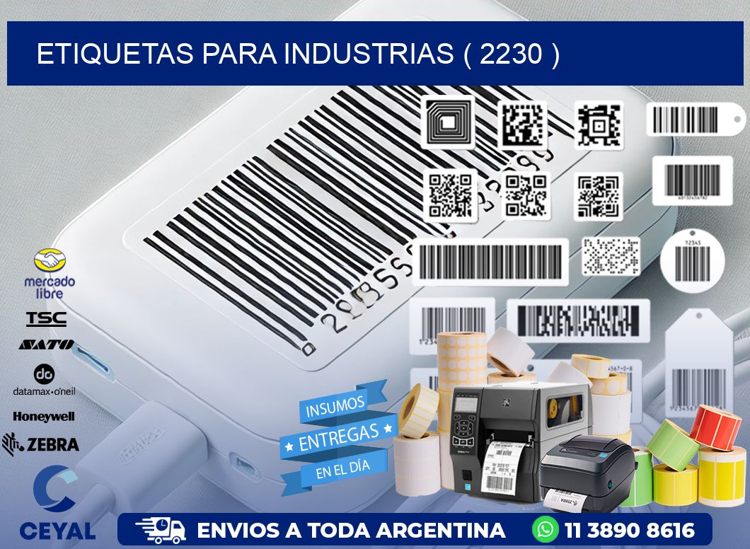 ETIQUETAS PARA INDUSTRIAS ( 2230 )