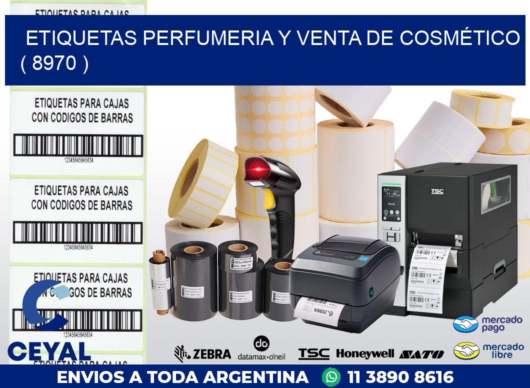 ETIQUETAS PERFUMERIA Y VENTA DE COSMÉTICO ( 8970 )