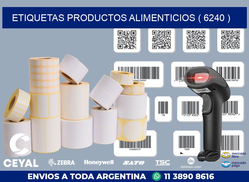 ETIQUETAS PRODUCTOS ALIMENTICIOS ( 6240 )