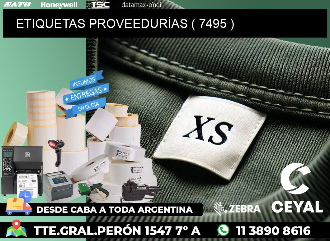 ETIQUETAS PROVEEDURÍAS ( 7495 )