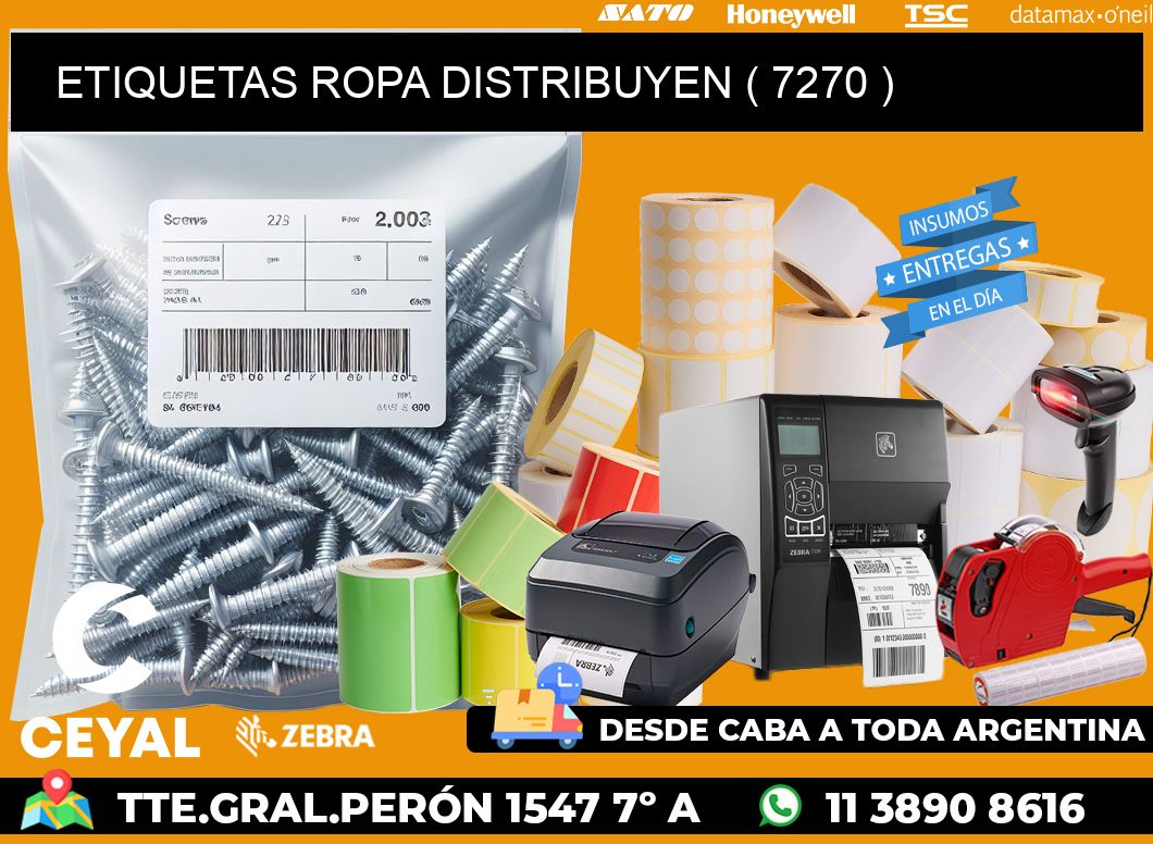 ETIQUETAS ROPA DISTRIBUYEN ( 7270 )