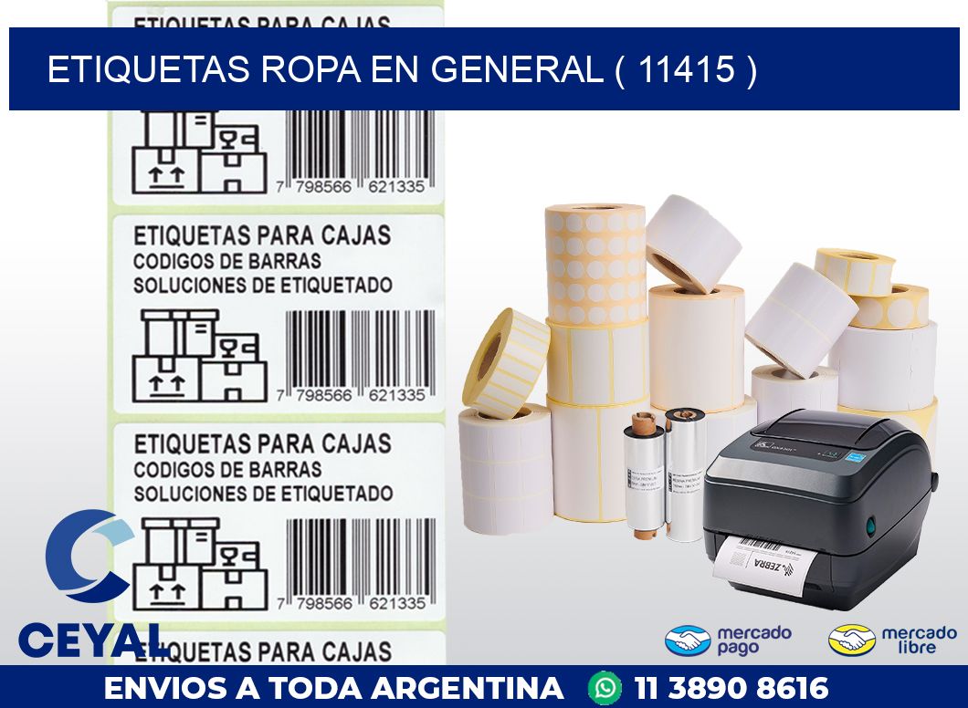 ETIQUETAS ROPA EN GENERAL ( 11415 )