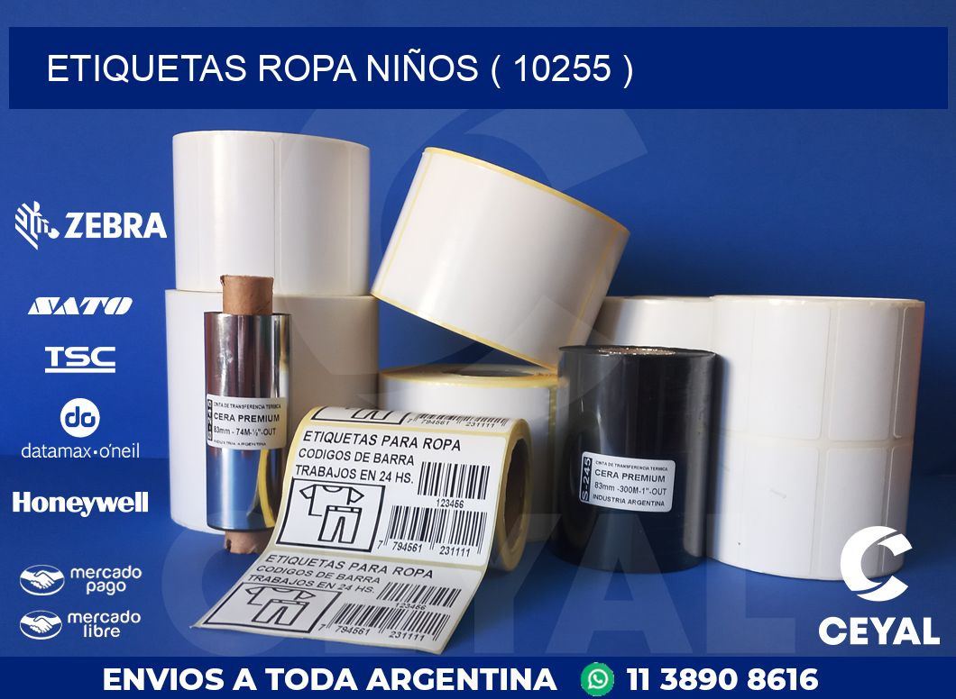 ETIQUETAS ROPA NIÑOS ( 10255 )