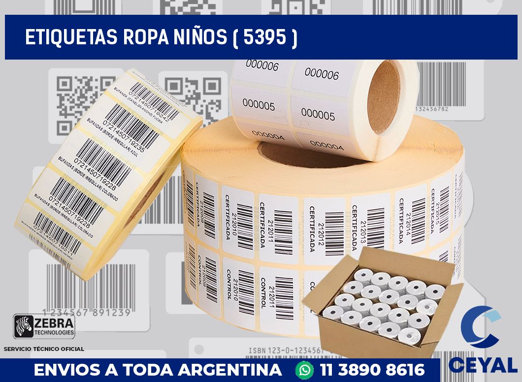 ETIQUETAS ROPA NIÑOS ( 5395 )