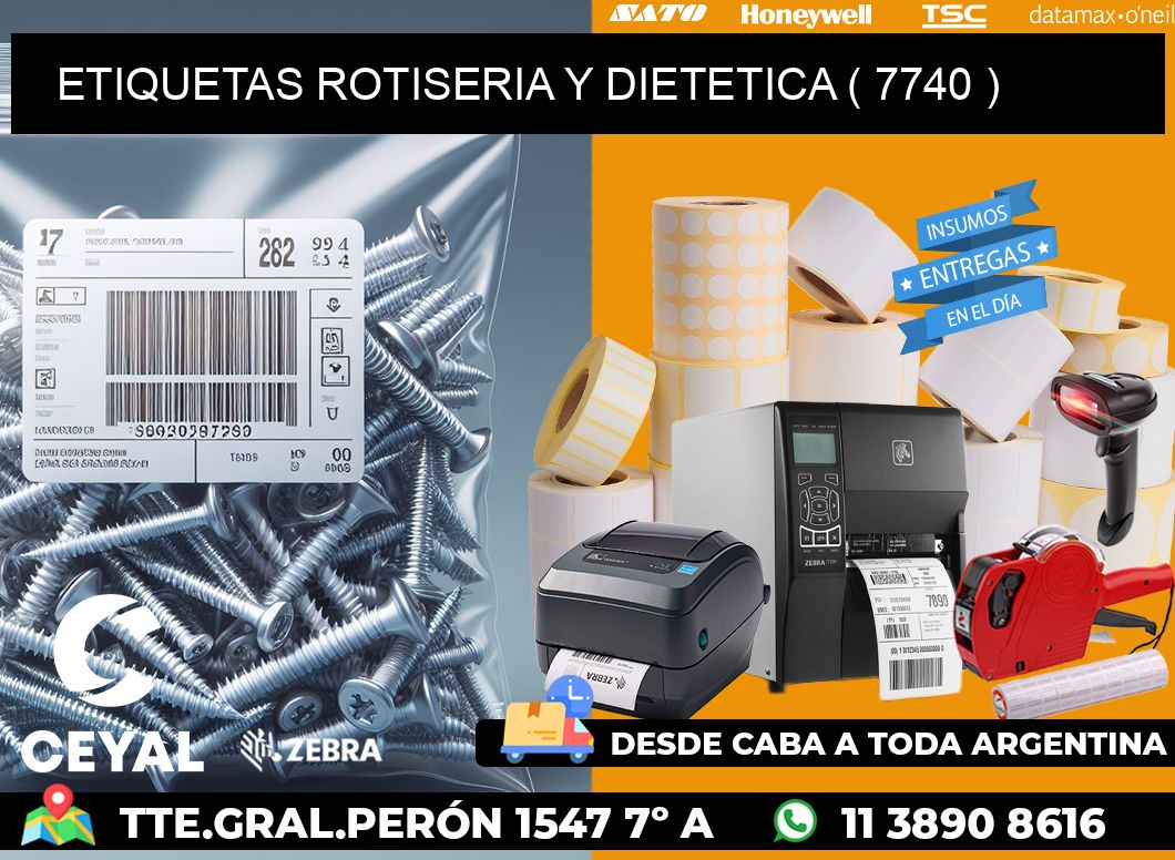 ETIQUETAS ROTISERIA Y DIETETICA ( 7740 )