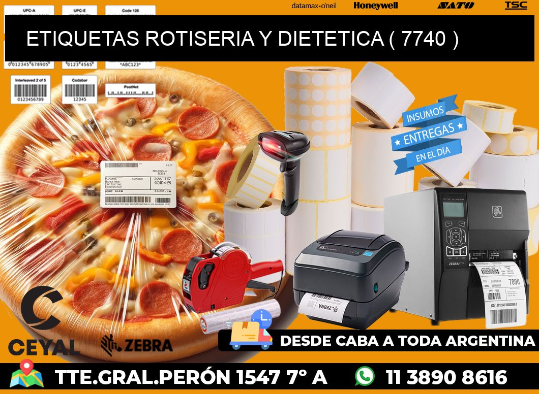 ETIQUETAS ROTISERIA Y DIETETICA ( 7740 )