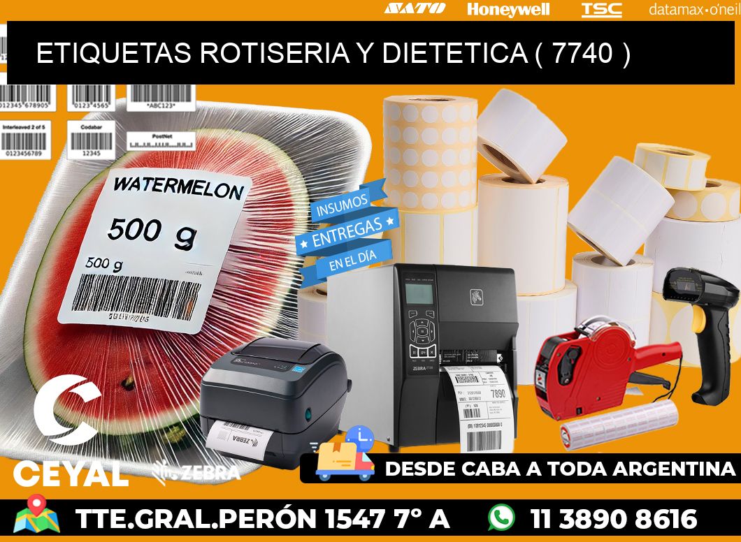 ETIQUETAS ROTISERIA Y DIETETICA ( 7740 )