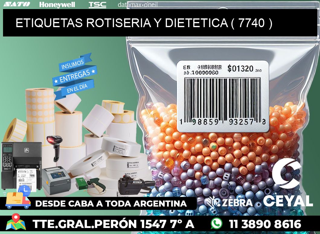 ETIQUETAS ROTISERIA Y DIETETICA ( 7740 )