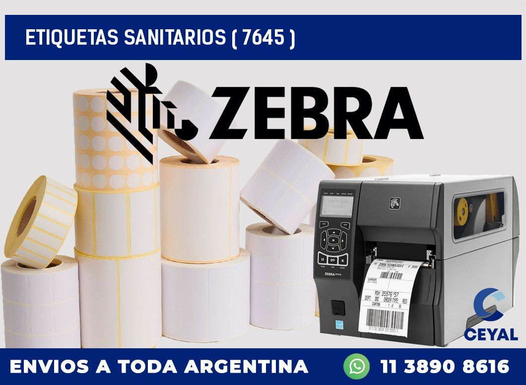 ETIQUETAS SANITARIOS ( 7645 )