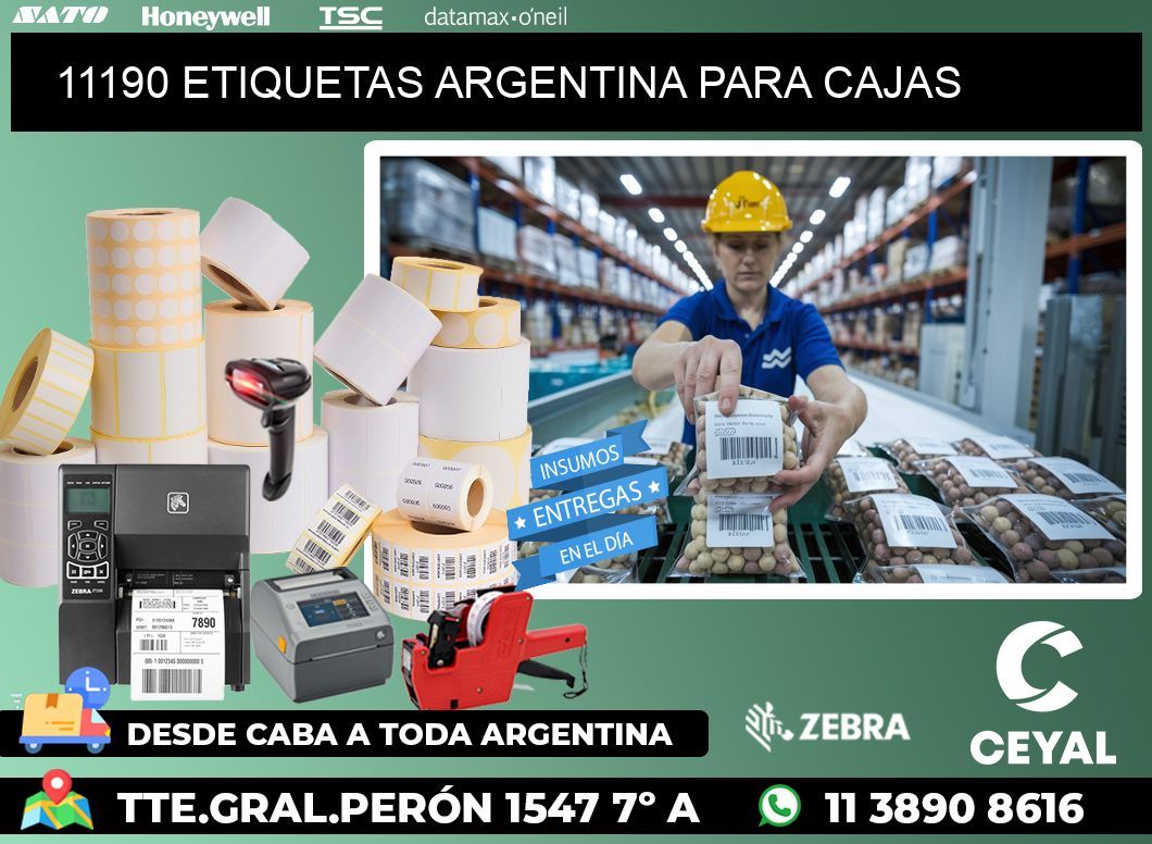 11190 ETIQUETAS ARGENTINA PARA CAJAS