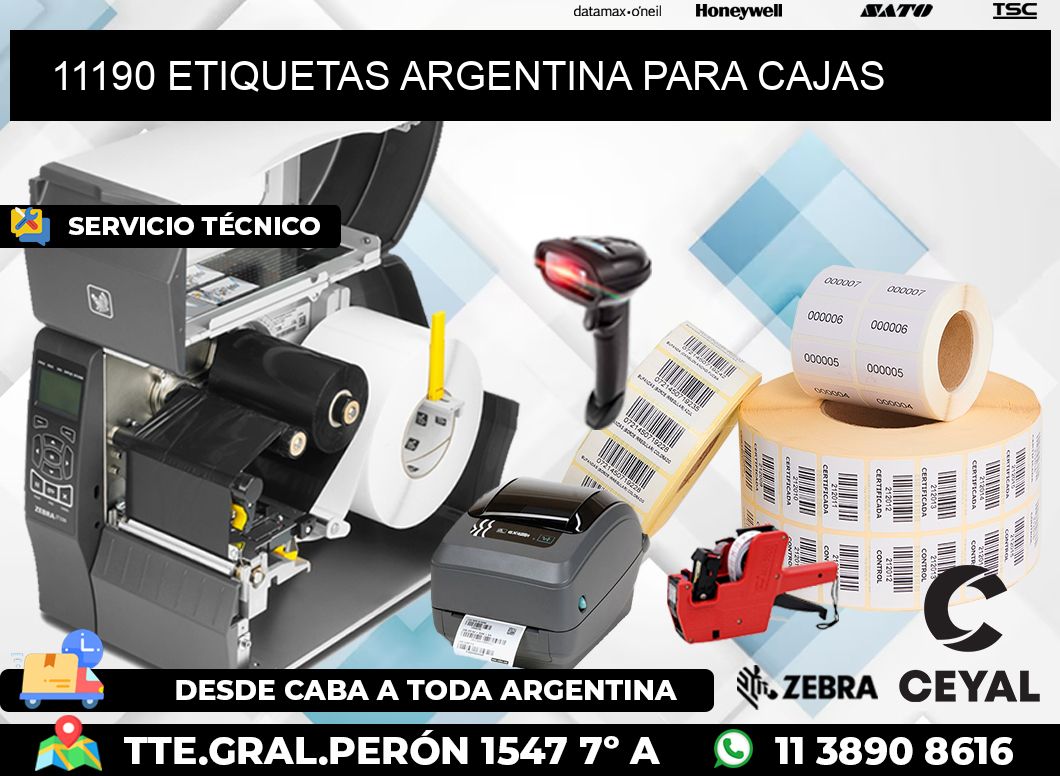 11190 ETIQUETAS ARGENTINA PARA CAJAS