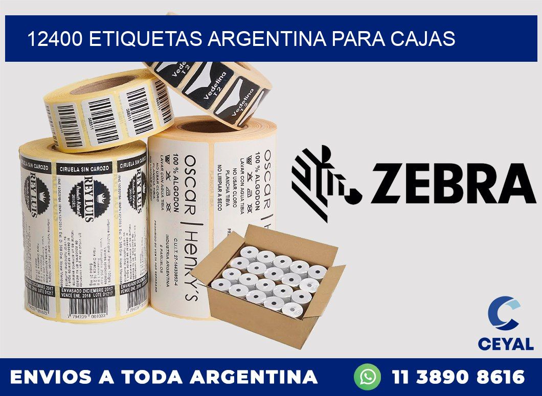 12400 ETIQUETAS ARGENTINA PARA CAJAS