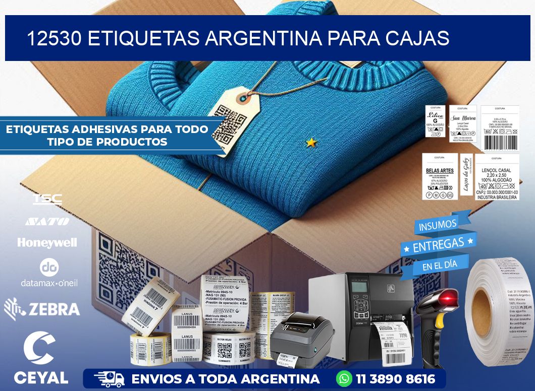 12530 ETIQUETAS ARGENTINA PARA CAJAS