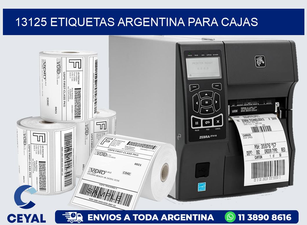 13125 ETIQUETAS ARGENTINA PARA CAJAS