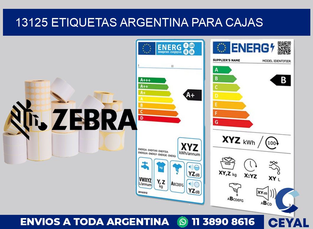 13125 ETIQUETAS ARGENTINA PARA CAJAS