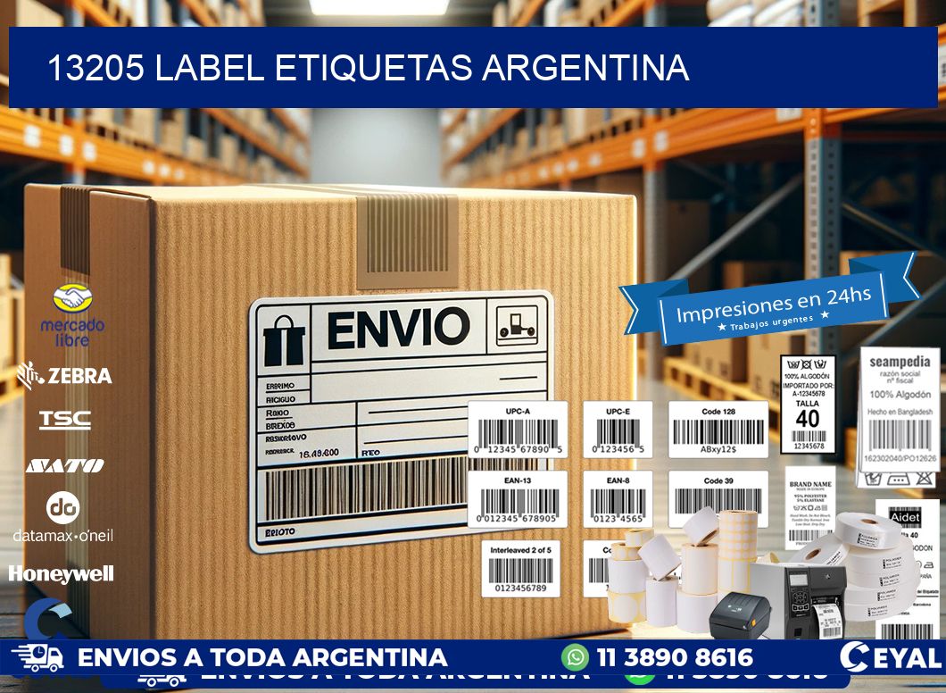 13205 LABEL ETIQUETAS ARGENTINA