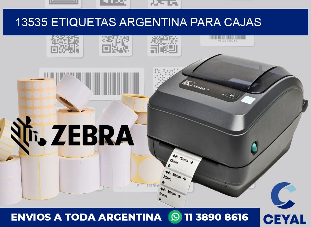 13535 ETIQUETAS ARGENTINA PARA CAJAS