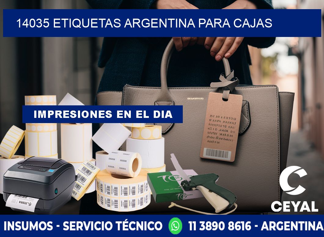 14035 ETIQUETAS ARGENTINA PARA CAJAS