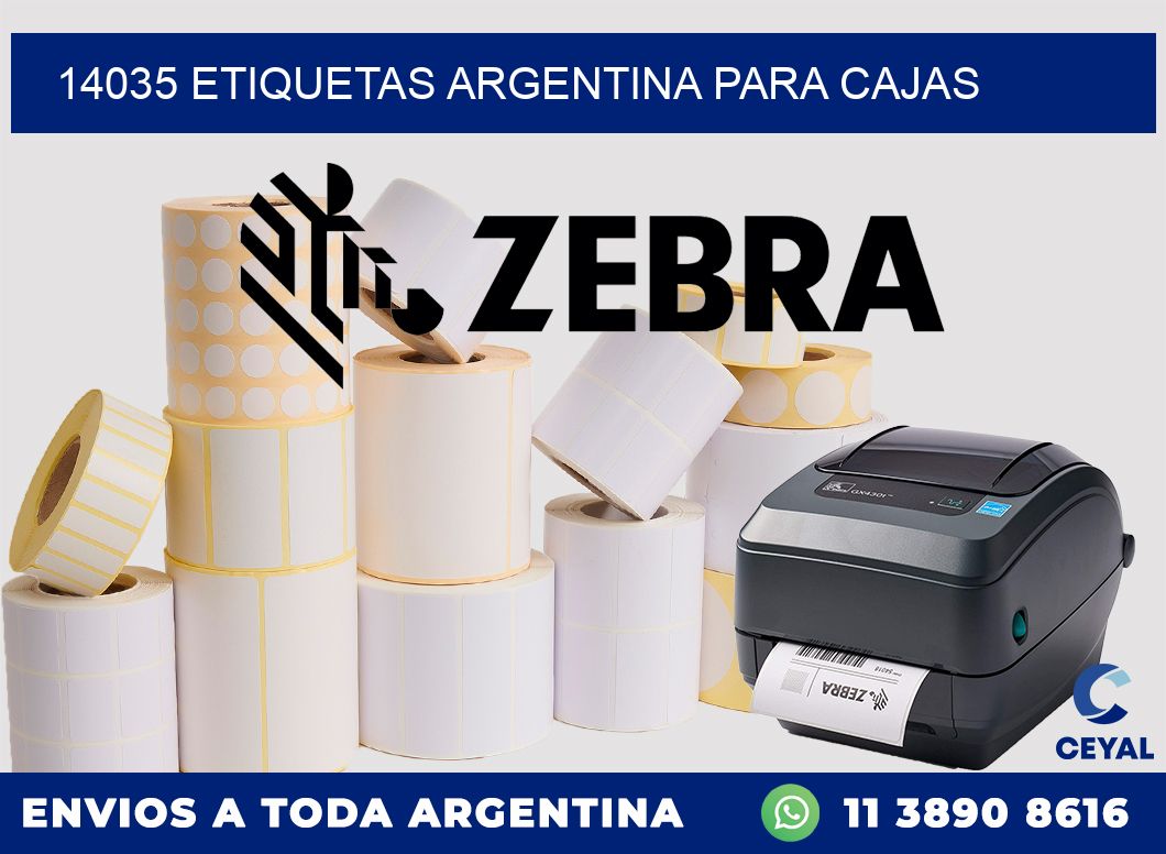 14035 ETIQUETAS ARGENTINA PARA CAJAS