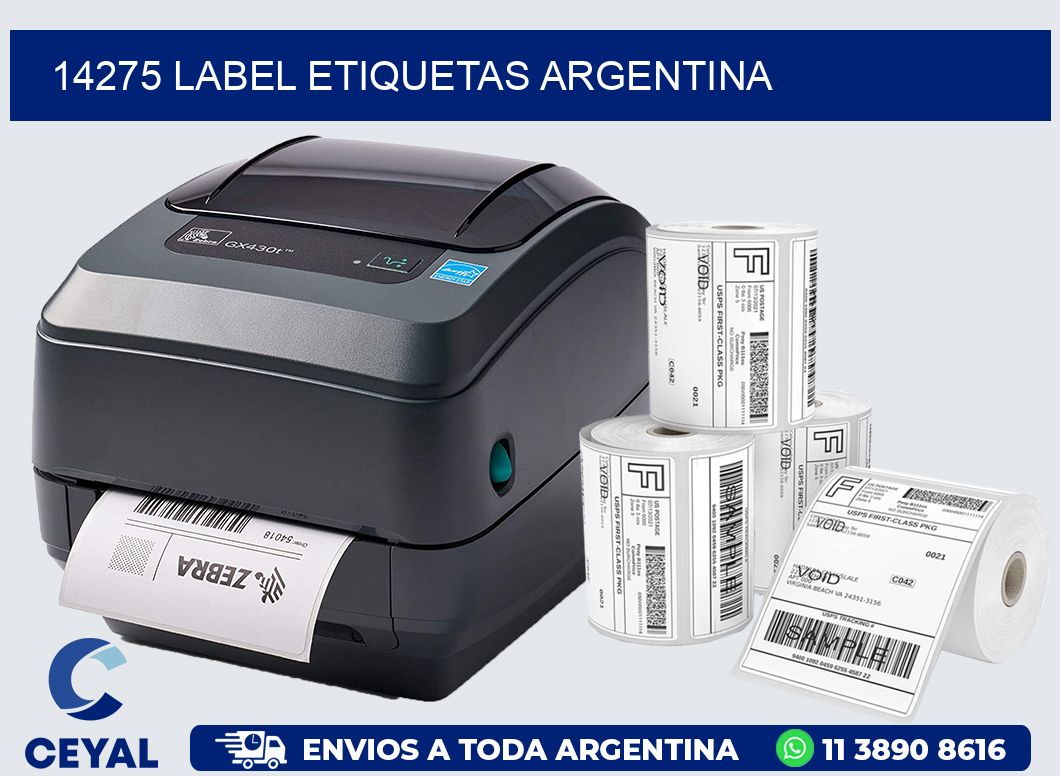 14275 LABEL ETIQUETAS ARGENTINA