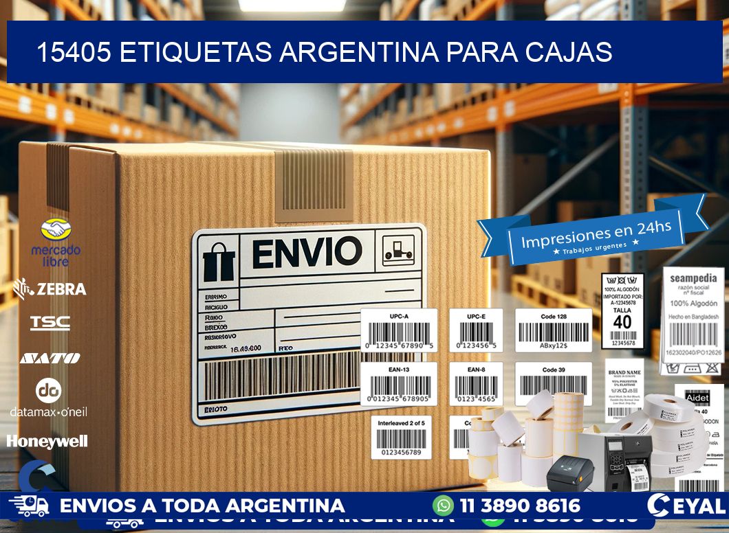 15405 ETIQUETAS ARGENTINA PARA CAJAS