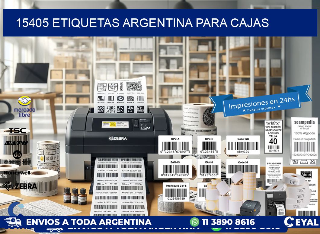 15405 ETIQUETAS ARGENTINA PARA CAJAS