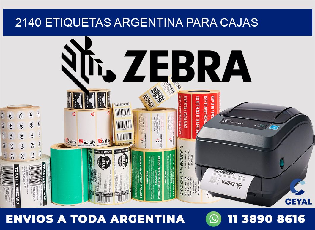 2140 ETIQUETAS ARGENTINA PARA CAJAS