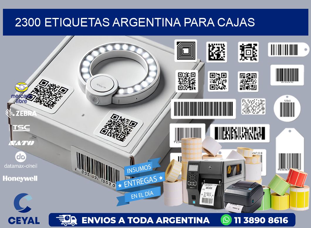 2300 ETIQUETAS ARGENTINA PARA CAJAS