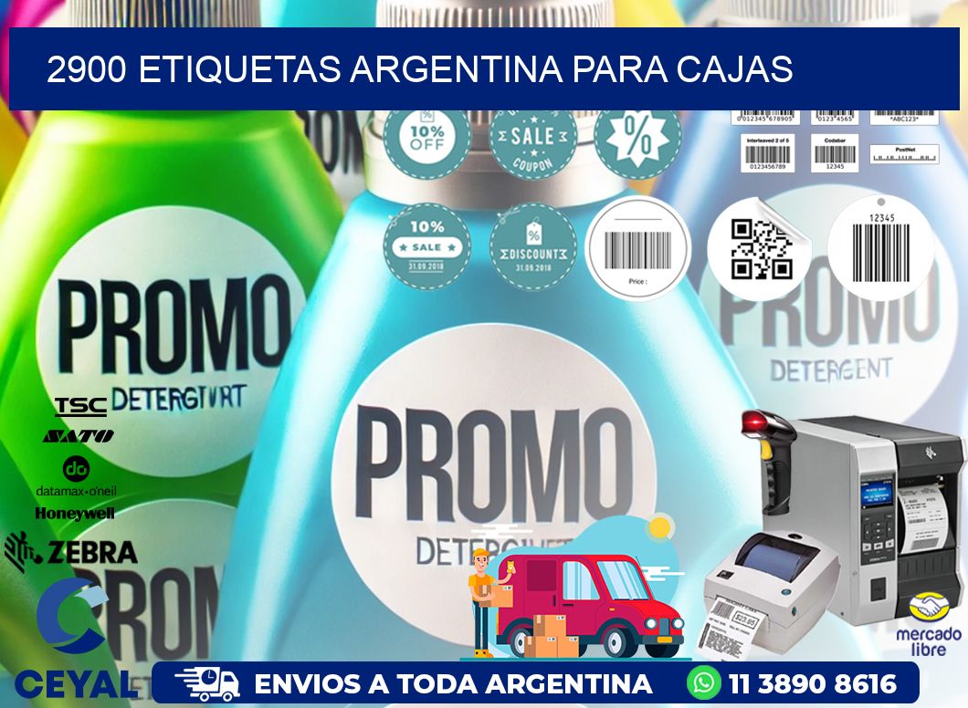 2900 ETIQUETAS ARGENTINA PARA CAJAS