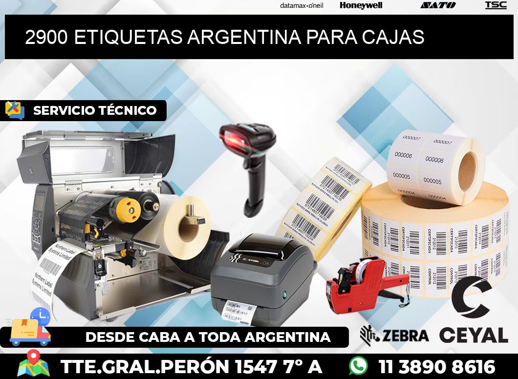 2900 ETIQUETAS ARGENTINA PARA CAJAS