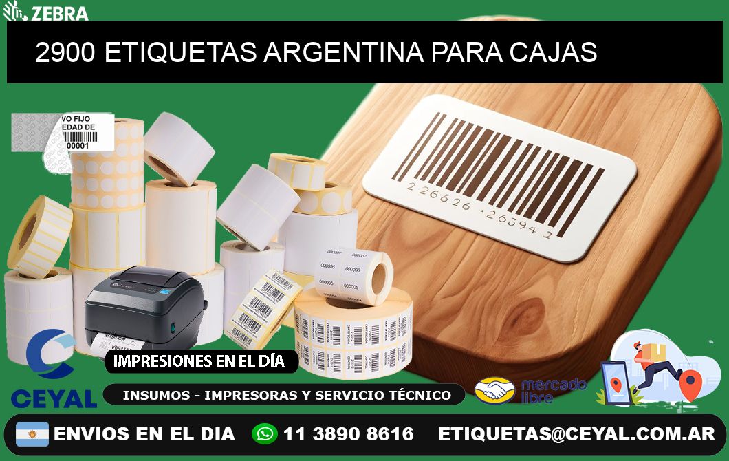 2900 ETIQUETAS ARGENTINA PARA CAJAS