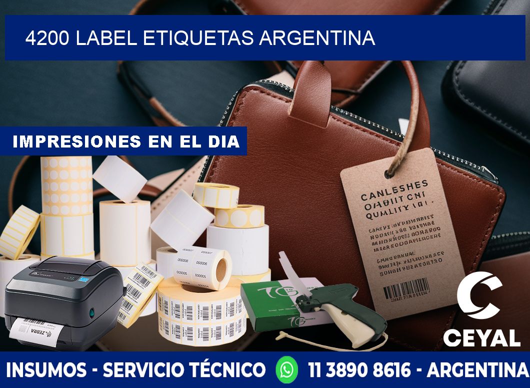 4200 LABEL ETIQUETAS ARGENTINA