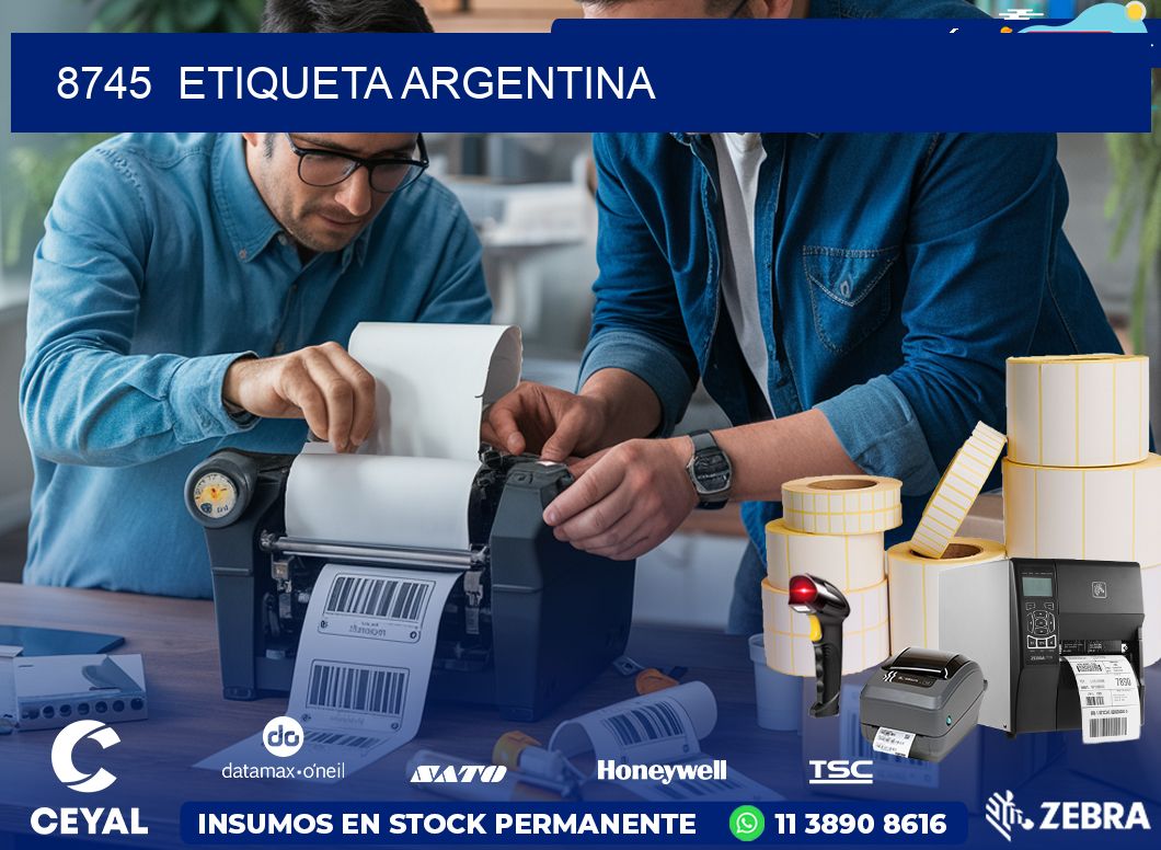 8745  ETIQUETA ARGENTINA