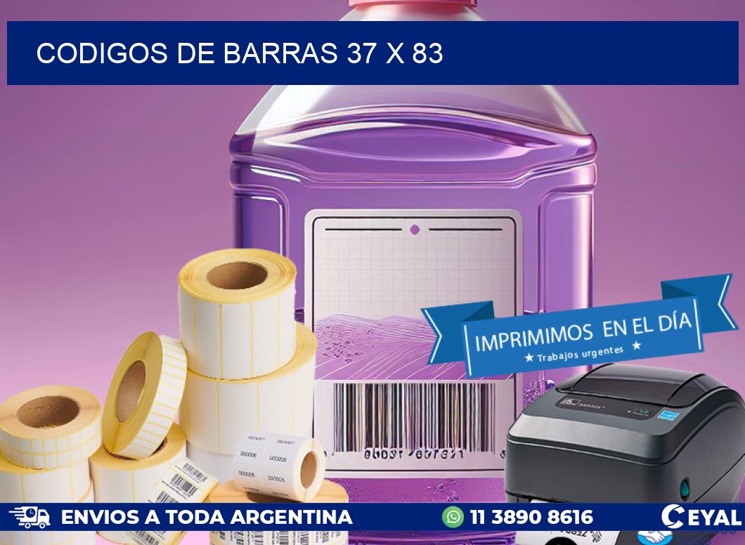 CODIGOS DE BARRAS 37 x 83